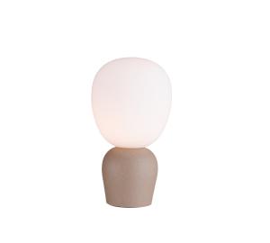 Bordslampa Glas Opal/Beige Belid Buddy 34cm