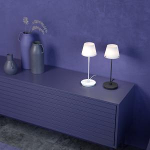 Bordslampa Glas Opal/Vit Herstal Gil 39,5cm