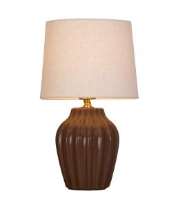 Bordslampa Keramik PR Home Lyon Brun 32cm