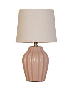 Bordslampa Keramik PR Home Lyon Rosa 32cm