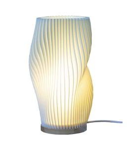 Bordslampa Korall Vit/Trä 28cm Aneta Lighting