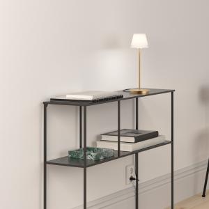 Bordslampa Glas Opal/Mässing Herstal Gil 33,5cm