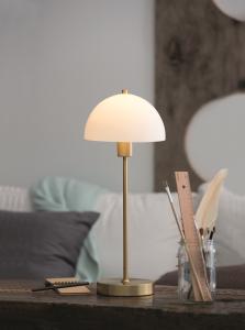 Bordslampa Mässing/Opal Herstal Vienda 50cm