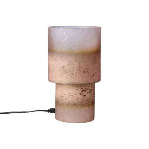 Bordslampa Glas Mörkrosa Affari of Sweden Eldor 35cm