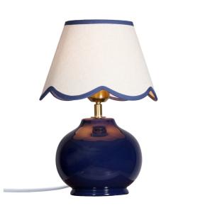 Bordslampa Nell Keramik Djupblå 35cm PR Home