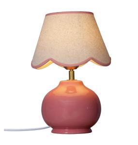 Bordslampa Nell Keramik Rosa 35cm PR Home
