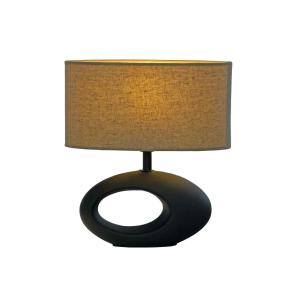 Bordslampa Keramik Olina Svart/Brun 24cm Aneta Lighting