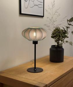 Bordslampa Svart/Grå Aneta Lighting Mamsell 37cm