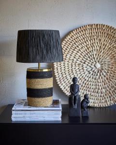 Bordslampa Svart/Natur Affari of Sweden Lando 47cm