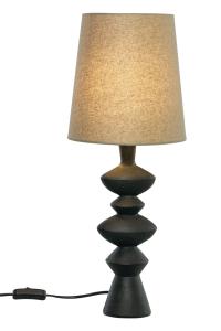 Bordslampa Svart/Naturvit Aneta Lighting Nina 54cm