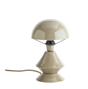 Bordslampa Taupe Emalj 33cm Madam Stoltz