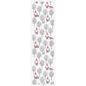Bordslöpare Ekelund Tomteliv Röd 35x120cm