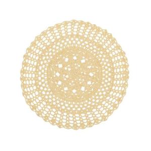 Bordstablett Britta Rund Gul Ø38cm 6-Pack Fondaco