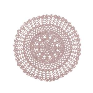 Bordstablett Britta Rund Rosa Ø38cm 6-Pack Fondaco