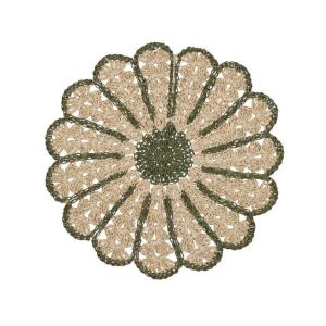 Bordstablett Fia Flätat Papper Grön Ø38cm 6-Pack Fondaco