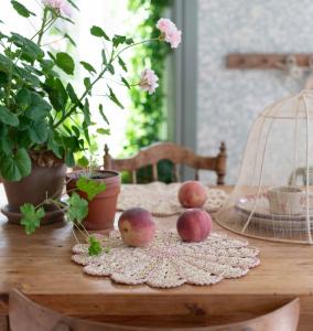 Bordstablett Fia Flätat Papper Rosa Ø38cm 6-Pack Fondaco