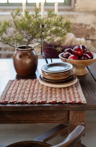 Bordstablett Jute Röd 35x45cm Fondaco Tage 6-Pack