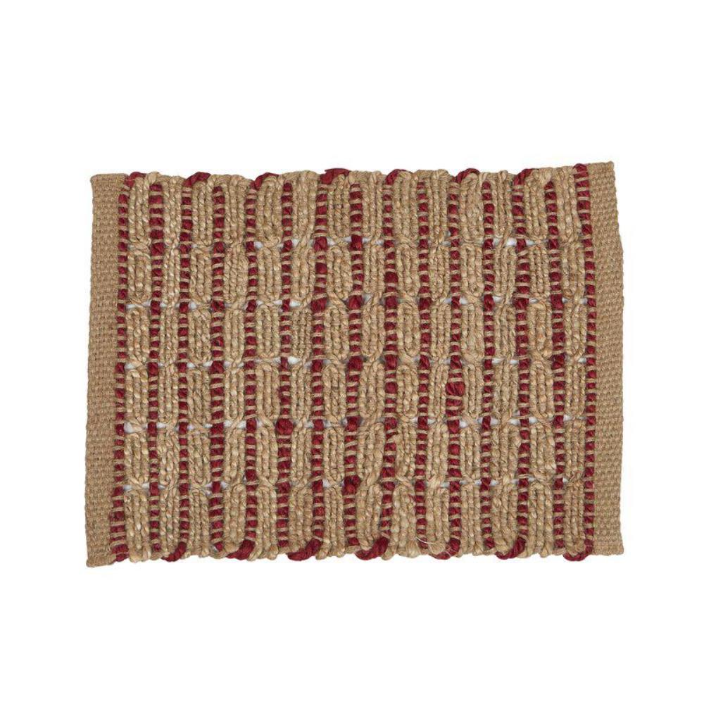 Bordstablett Jute Röd 35x45cm Fondaco Tage 6-Pack