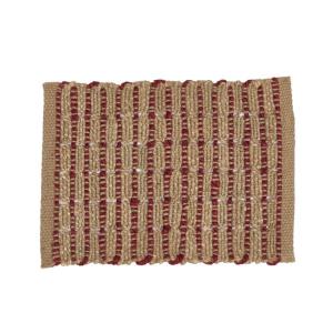 Bordstablett Jute Röd 35x45cm Fondaco Tage 6-Pack