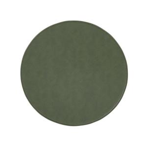 Bordstablett Moana Konstläder Mörkgrön Ø38cm 6-Pack Fondaco