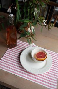 Bordstablett Nina Randig Rosa 35x45cm 6-Pack Fondaco