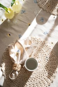 Bordstablett Rund 38cm Offwhite Fondaco Britta 6-Pack