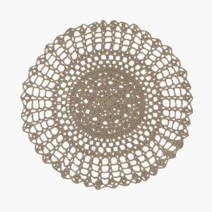 Bordstablett Rund Fondaco Britta Beige Ø38cm 6-Pack