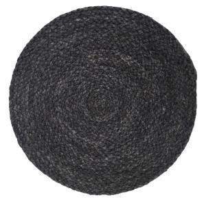 Bordstablett Rund Nina Royal Rustik Svart Ø38cm