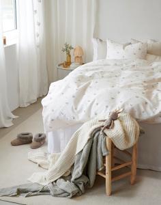 Påslakanset Barn Alvin Beige 150x210cm Borganäs Of Sweden