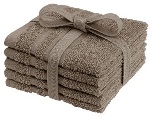 Borganäs of Sweden Basic Tvättlappar 25x25cm Brun