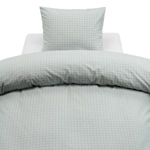 Påslakanset Rutigt Flanell Grön Borganäs Of Sweden Birger 150x210cm