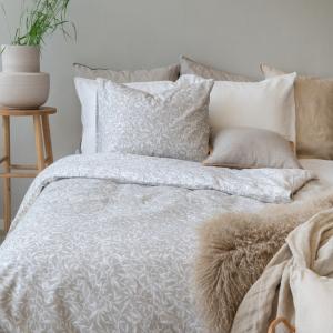 Påslakanset Gråbeige Borganäs Of Sweden Garden 150x210cm