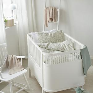 Spjälsäng Påslakanset Hedda Grön 100x130cm Borganäs of Sweden