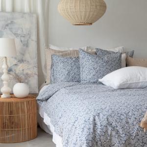 Påslakanset Blå Borganäs Of Sweden Hulda 150x210cm