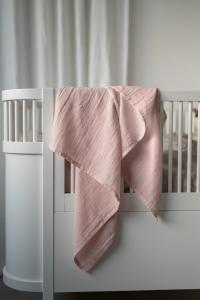 Borganäs of Sweden Muslinfilt Barnfilt Rosa 2-Pack