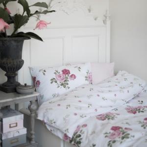 Påslakanset Blommigt New Dawn Rosa 150x210cm Borganäs of Sweden