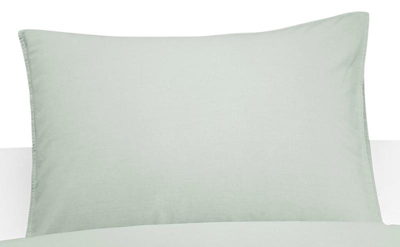Borganäs of Sweden Örngott Washed 50x60cm Grön at lavanille