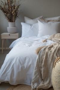 Percale Påslakanset Dubbeltäcke Vit Borganäs Of Sweden 220x210cm