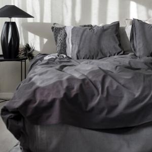 Percale Påslakanset Grå Borganäs Of Sweden 150x210cm