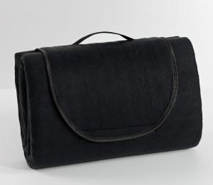 Picknickpläd Svart 130x150cm Borganäs of Sweden