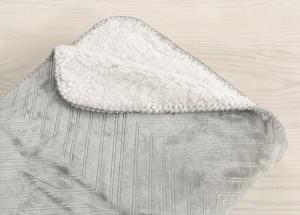 Borganäs of Sweden Pläd Sherpa 130x170cm Grå