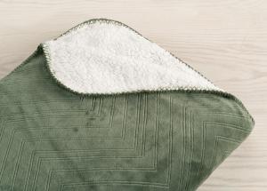 Borganäs of Sweden Pläd Sherpa 130x170cm Grön