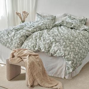 Påslakanset Grön Borganäs Of Sweden Pomegranate 150x210cm