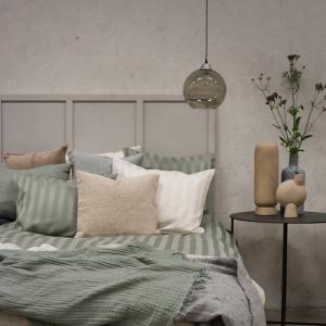 Satin Påslakanset Dubbeltäcke Grön 220x210cm Borganäs of Sweden