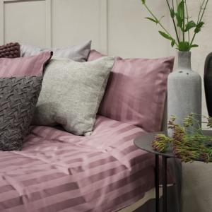 Satin Påslakanset Dubbeltäcke Lila 220x210cm Borganäs of Sweden