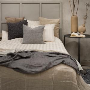 Satin Påslakanset Dubbeltäcke Champagne 220x210cm Borganäs of Sweden