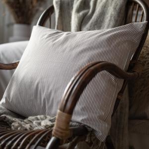 Randigt Påslakanset Thelma Brun 150x210cm Borganäs Of Sweden