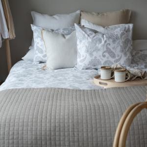 Påslakanset Grå Borganäs Of Sweden Tilly Paisley 150x210cm