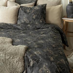 Påslakanset Svart Borganäs Of Sweden Tilly 150x210cm