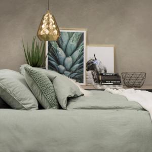 Påslakanset Dubbeltäcke Grön Borganäs Of Sweden Washed 220x210cm